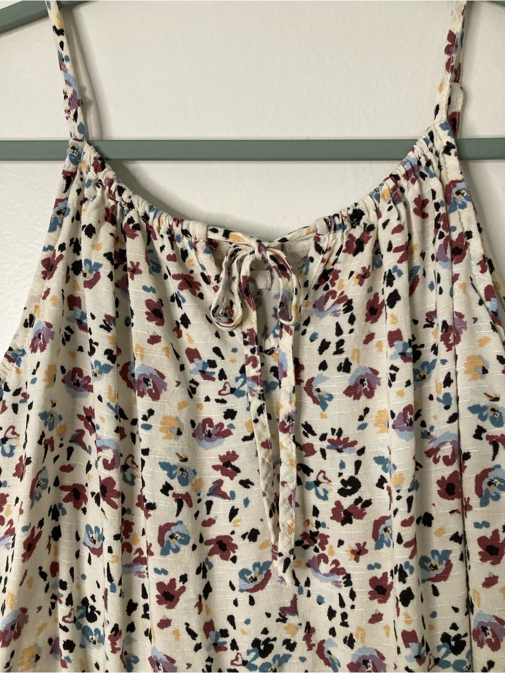 Maurices Floral Tiered Cami Tank Top XXL Plus Size Boho Babydoll - Picture 2 of 8